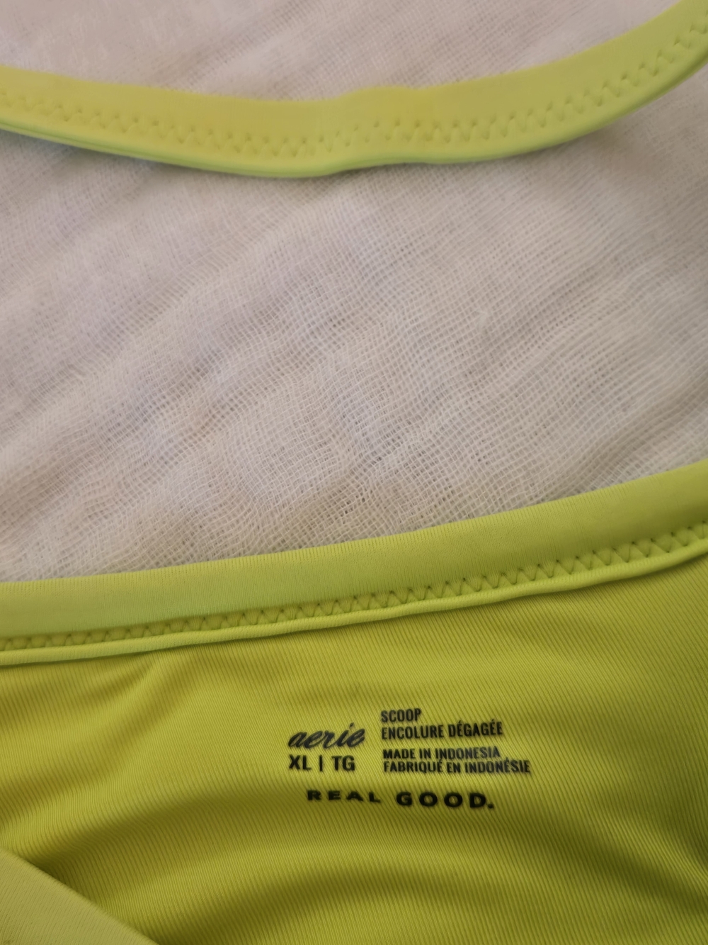 Aerie Neon Yellow & Blue Tye-Dye Bikinis-Set Of 2 (XL Tops/L Bottoms) - Picture 3 of 8
